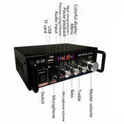 Amplificatore di potenza digitale intelligente G20 Amplificatore di potenza Bluetooth/USB/SD/FM integrato, spina europea