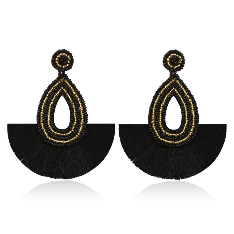 Orecchini con nappa bohémien Orecchini con perline di riso in stile etnico femminile