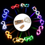 10 pz LED bottiglia di vino sughero filo di rame luce stringa IP44 lampada decorativa natalizia impermeabile, 1m 10LEDs, 2m 20LEDs