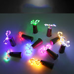 10 pz LED bottiglia di vino sughero filo di rame luce stringa IP44 lampada decorativa natalizia impermeabile, 1m 10LEDs, 2m 20LEDs
