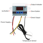 XH-W3001 Regolatore di temperatura LED digitale Sensore NTC del termostato dell'interruttore del riscaldamento del raffreddamento Arduino, 12V, 24V, 220V, Probe line
