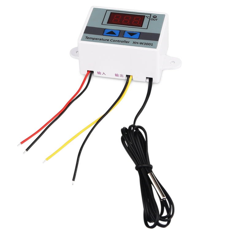 XH-W3001 Regolatore di temperatura LED digitale Sensore NTC del termostato dell'interruttore del riscaldamento del raffreddamento Arduino, 12V, 24V, 220V, Probe line