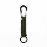 Portachiavi con moschettone in corda per ombrello in nylon multifunzionale per esterni, Nylon Umbrella Rope(Army green), Nylon Umbrella Rope(Black), Nylon Umbrella Rope(Brown), Nylon Umbrella Rope(Deep Blue)