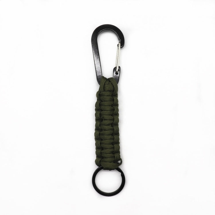 Portachiavi con moschettone in corda per ombrello in nylon multifunzionale per esterni, Nylon Umbrella Rope(Army green), Nylon Umbrella Rope(Black), Nylon Umbrella Rope(Brown), Nylon Umbrella Rope(Deep Blue)
