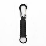 Portachiavi con moschettone in corda per ombrello in nylon multifunzionale per esterni, Nylon Umbrella Rope(Army green), Nylon Umbrella Rope(Black), Nylon Umbrella Rope(Brown), Nylon Umbrella Rope(Deep Blue)