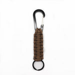 Portachiavi con moschettone in corda per ombrello in nylon multifunzionale per esterni, Nylon Umbrella Rope(Army green), Nylon Umbrella Rope(Black), Nylon Umbrella Rope(Brown), Nylon Umbrella Rope(Deep Blue)