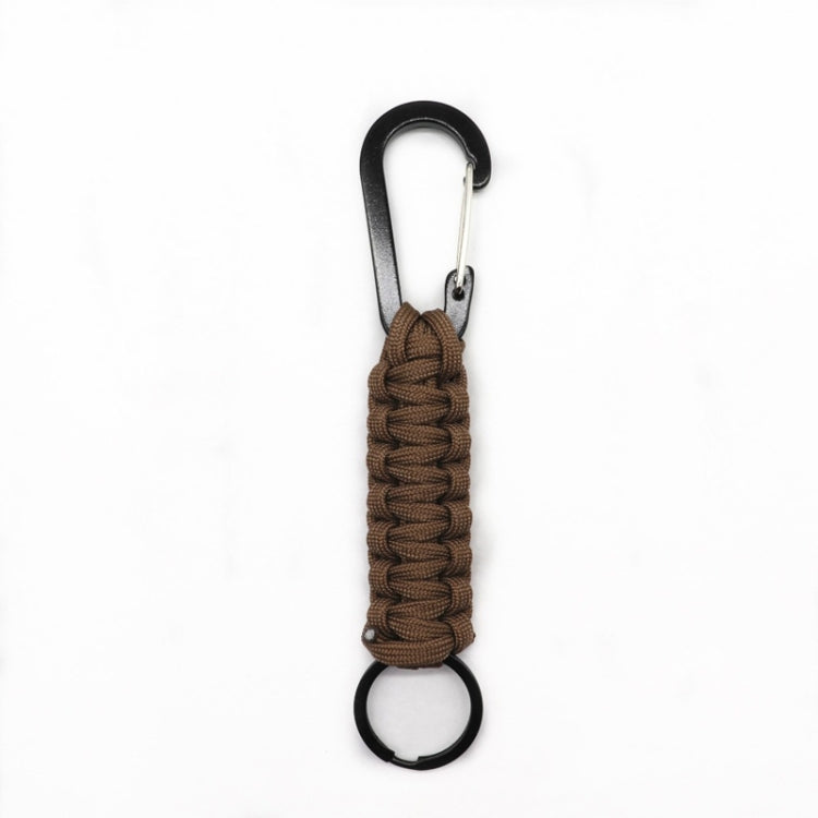 Portachiavi con moschettone in corda per ombrello in nylon multifunzionale per esterni, Nylon Umbrella Rope(Army green), Nylon Umbrella Rope(Black), Nylon Umbrella Rope(Brown), Nylon Umbrella Rope(Deep Blue)