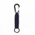 Portachiavi con moschettone in corda per ombrello in nylon multifunzionale per esterni, Nylon Umbrella Rope(Army green), Nylon Umbrella Rope(Black), Nylon Umbrella Rope(Brown), Nylon Umbrella Rope(Deep Blue)