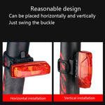 Fanale posteriore a induzione magnetica per bicicletta Fanale posteriore a induzione di autogenerazione Spia di sicurezza per guida notturna impermeabile, Magnetic Induction Taillight