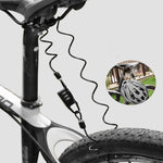 3 pezzi lucchetto per casco lucchetto per mountain bike lucchetto di sicurezza per bicicletta moto bici elettrica lucchetto per cavo in acciaio con password portatile, Helmet Lock