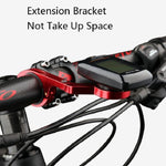 Supporto da tavolo per codici in lega di alluminio per mountain bike per bicicletta Staffa per torcia universale per estensione della tabella dei codici, Red, Black, Gray