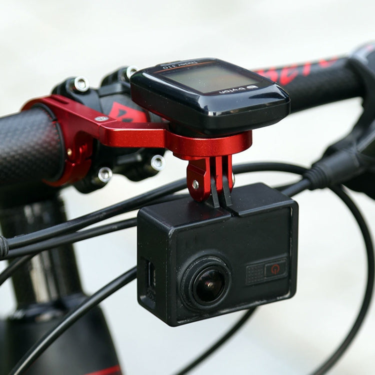Supporto da tavolo per codici in lega di alluminio per mountain bike per bicicletta Staffa per torcia universale per estensione della tabella dei codici, Red, Black, Gray