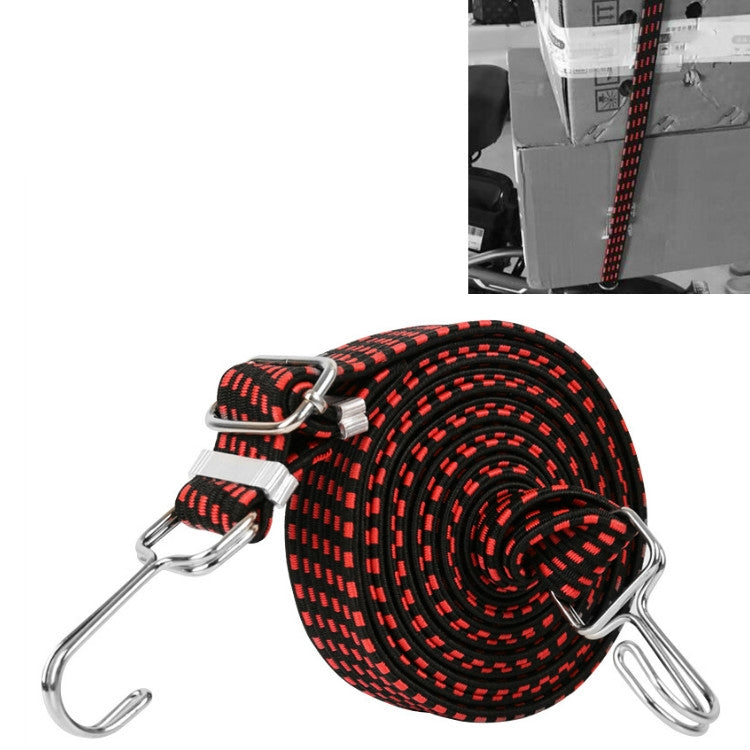 Corda per rilegatura per bicicletta da 3 pezzi, allargamento e ispessimento, corda elastica multiuso per bagagli, 0.5m, 1m, 2m, 3m, 4m