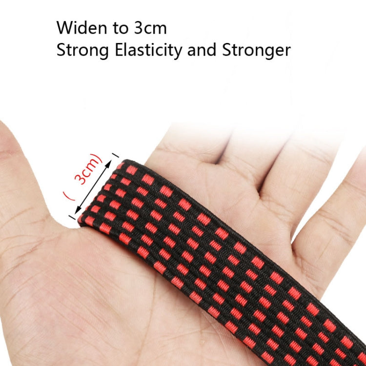 Corda per rilegatura per bicicletta da 3 pezzi, allargamento e ispessimento, corda elastica multiuso per bagagli, 0.5m, 1m, 2m, 3m, 4m