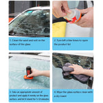 2 pezzi di detergente repellente per la pioggia in vetro per tergicristallo per parabrezza per auto, detergente repellente per pioggia per auto, Rain Repellent, Oil Film Removal, Defogging Agent