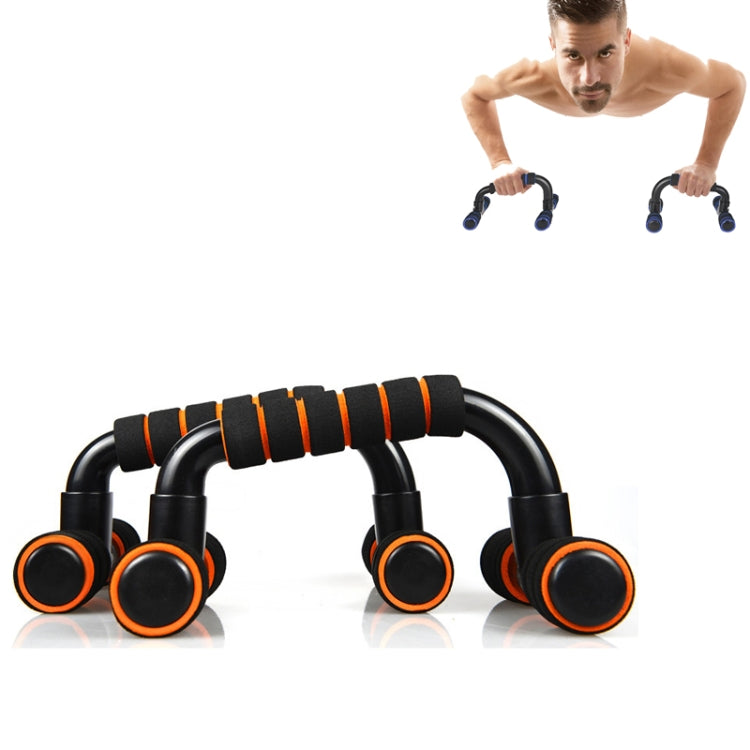 Staffa push-up a forma di H Attrezzatura per fitness push-up Attrezzatura per espansione toracica per interni domestici, Black Orange, Black  Green