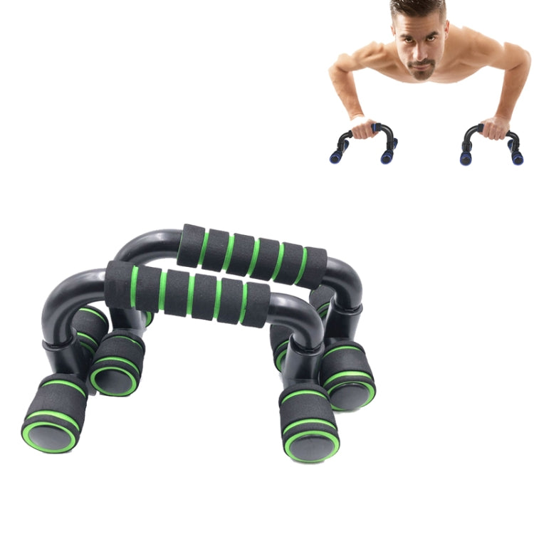 Staffa push-up a forma di H Attrezzatura per fitness push-up Attrezzatura per espansione toracica per interni domestici, Black Orange, Black  Green