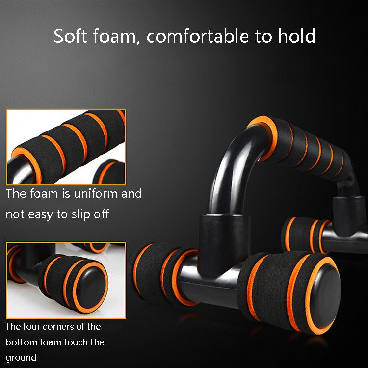 Staffa push-up a forma di H Attrezzatura per fitness push-up Attrezzatura per espansione toracica per interni domestici, Black Orange, Black  Green