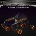 Staffa push-up a forma di H Attrezzatura per fitness push-up Attrezzatura per espansione toracica per interni domestici, Black Orange, Black  Green