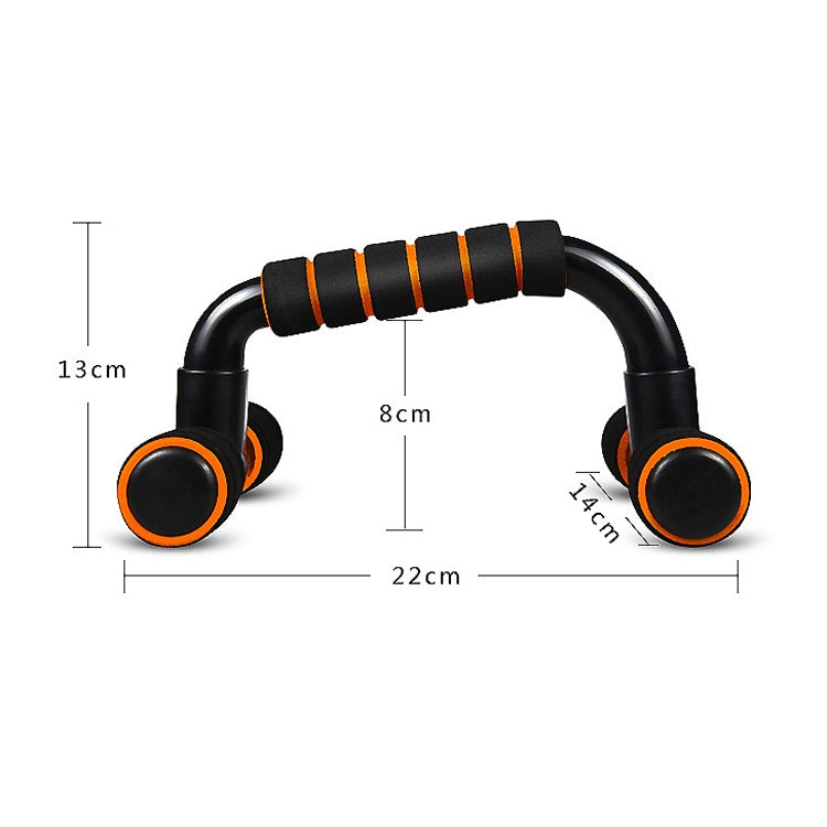 Staffa push-up a forma di H Attrezzatura per fitness push-up Attrezzatura per espansione toracica per interni domestici, Black Orange, Black  Green