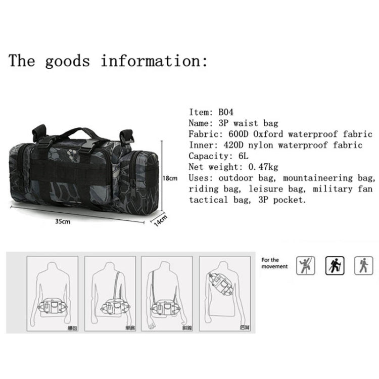 B04 Sport Pesca all'aria aperta Marsupio da corsa impermeabile Fotocamera Borsa multifunzionale