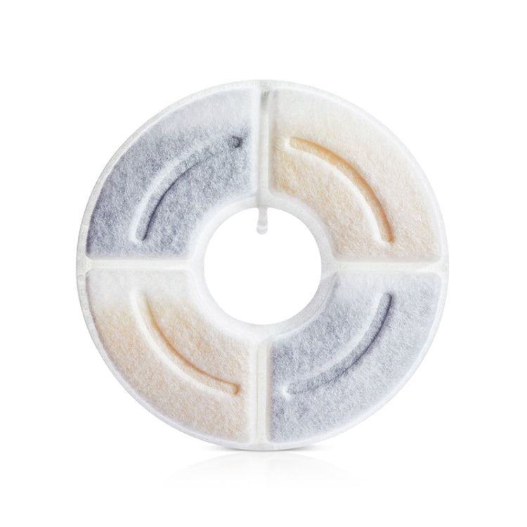 Nucleo filtrante per erogatore automatico di acqua per animali domestici rotondo, cotone con filtro a carbone attivo ad alto valore di iodio, guscio di noce di cocco, 4 PCS/Box, 6 PCS/Box, 8 PCS/Box, 12 PCS/Box