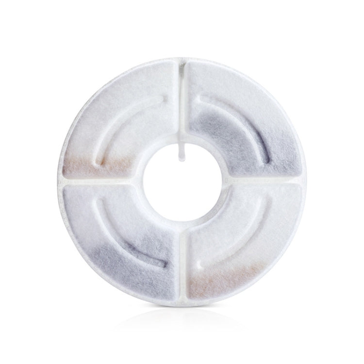Nucleo filtrante per erogatore automatico di acqua per animali domestici rotondo, cotone con filtro a carbone attivo ad alto valore di iodio, guscio di noce di cocco, 4 PCS/Box, 6 PCS/Box, 8 PCS/Box, 12 PCS/Box