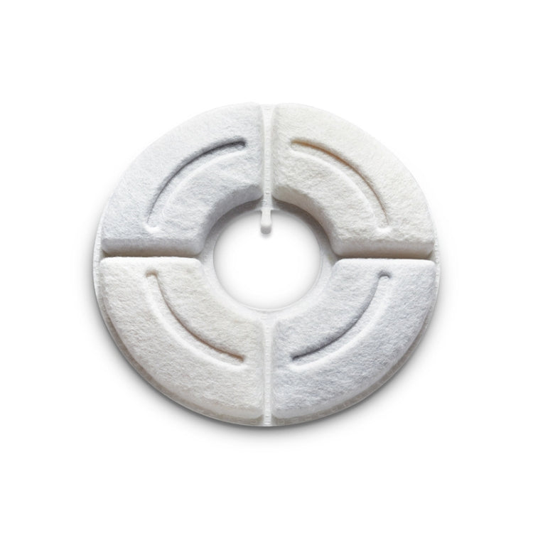 Nucleo filtrante per erogatore automatico di acqua per animali domestici rotondo, cotone con filtro a carbone attivo ad alto valore di iodio, guscio di noce di cocco, 4 PCS/Box, 6 PCS/Box, 8 PCS/Box, 12 PCS/Box