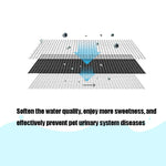 Nucleo filtrante per erogatore automatico di acqua per animali domestici rotondo, cotone con filtro a carbone attivo ad alto valore di iodio, guscio di noce di cocco, 4 PCS/Box, 6 PCS/Box, 8 PCS/Box, 12 PCS/Box