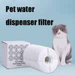 Nucleo filtrante per erogatore automatico di acqua per animali domestici rotondo, cotone con filtro a carbone attivo ad alto valore di iodio, guscio di noce di cocco, 4 PCS/Box, 6 PCS/Box, 8 PCS/Box, 12 PCS/Box