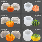 Stampo in silicone per candela profumata fai da te con torta di zucca tridimensionale di Halloween, SW-36, SW-37, SW-44, SW-45, SW-46, SW-47, ZW-57, ZW-109
