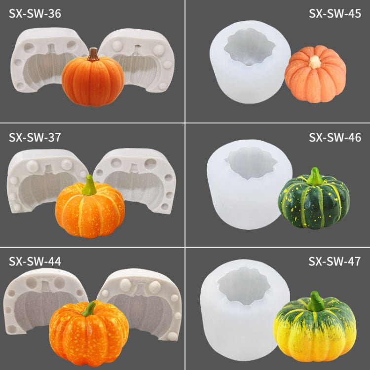 Stampo in silicone per candela profumata fai da te con torta di zucca tridimensionale di Halloween, SW-36, SW-37, SW-44, SW-45, SW-46, SW-47, ZW-57, ZW-109