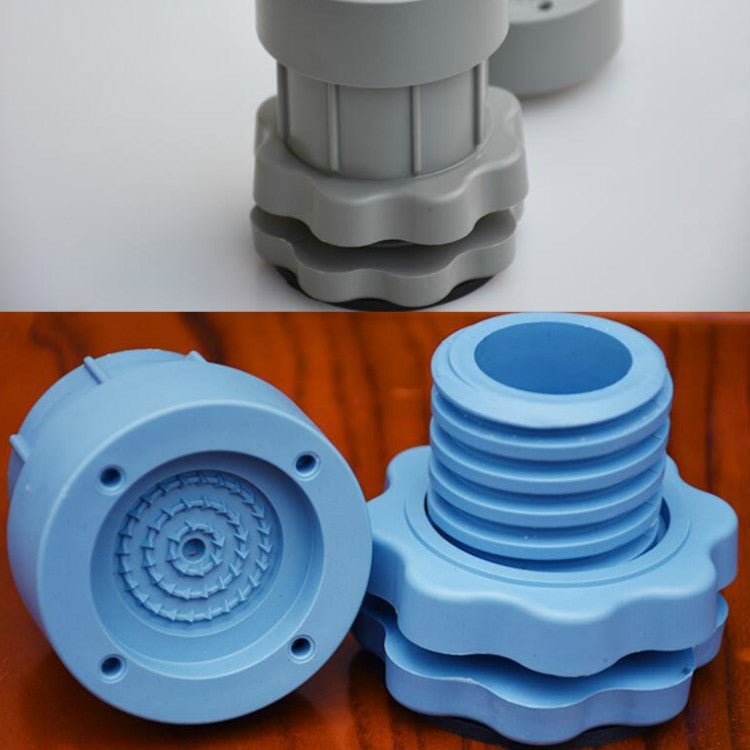 4 Pz/set Mobili Elettrodomestico Lavatrice Tappetino In Gomma A Prova di Umidità Assorbimento Degli Urti Aumentata Base Zerbino, 2.5cm Plus Layer Gray, Adjustable Height About 8-9.5cm Gray, 2.5cm Plus Layer Blue, Adjustable Height About 8-9.5cm Blue