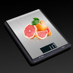 Bilancia da cucina in acciaio inossidabile Bilancia elettronica per alimenti domestici, 5kg/1g, 10kg/1g