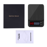 Bilancia da caffè intelligente spinta a mano per uso domestico Bilancia da cucina intelligente alimentata tramite USB con temporizzazione, 3kg/0.1g, 5kg/0.1g, 10kg/1g