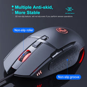 iMICE T91 8 tasti 7200 DPI Mouse da gioco luminoso cablato USB, lunghezza cavo: 1,8 m