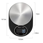 Bilancia elettronica da cucina domestica Bilancia per gioielli in acciaio inossidabile ad alta precisione, Hemming 5kg/1g, No Edging 5kg/1g, Hemming 3kg/0.1g, No Edging 3kg/0.1g, Hemming 5kg/0.1g, No Edging 5kg/0.1g