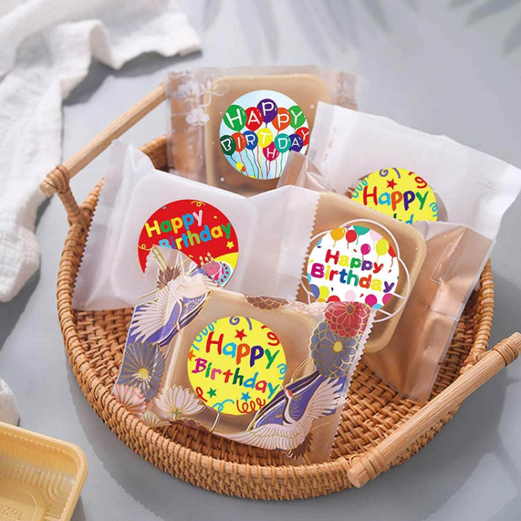 A-148 Adesivo rotondo da 10 pezzi Etichetta di buon compleanno Adesivo sigillante per regalo di festa, Dimensioni: 2,5 cm / 1 pollice, A-148 Sticker