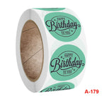 Etichetta decorativa regalo con adesivi fatti a mano per festa di compleanno da 10 pezzi, A-179 Sticker