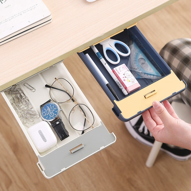 Scatola portaoggetti nascosta sotto scrivania 30x16x5 cm