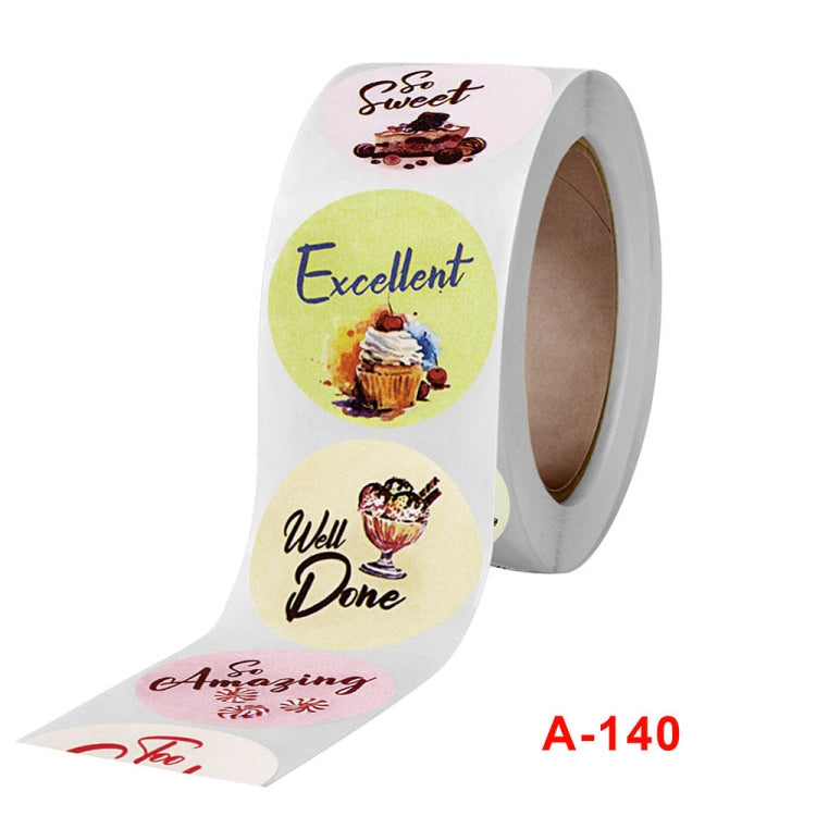 Adesivo sigillante per decorazione regalo adesivo rotondo da 10 pezzi per bambini, A-140 2.5cm / 1inch