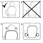 2 pezzi di protezione per la copertura posteriore del seggiolino auto per bambini, tappetino per bambini, coprisedili per auto, tappetino per calci, Car Seat Back Cover Protector