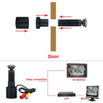 800TVL CVBS Porta analogica cat eye Visione ampia a colori Telecamera per visore per porta Telecamera di sicurezza domestica regolabile
