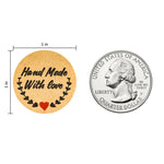 10 adesivi decorativi per etichette in pelle di vacchetta, B-55 Sticker