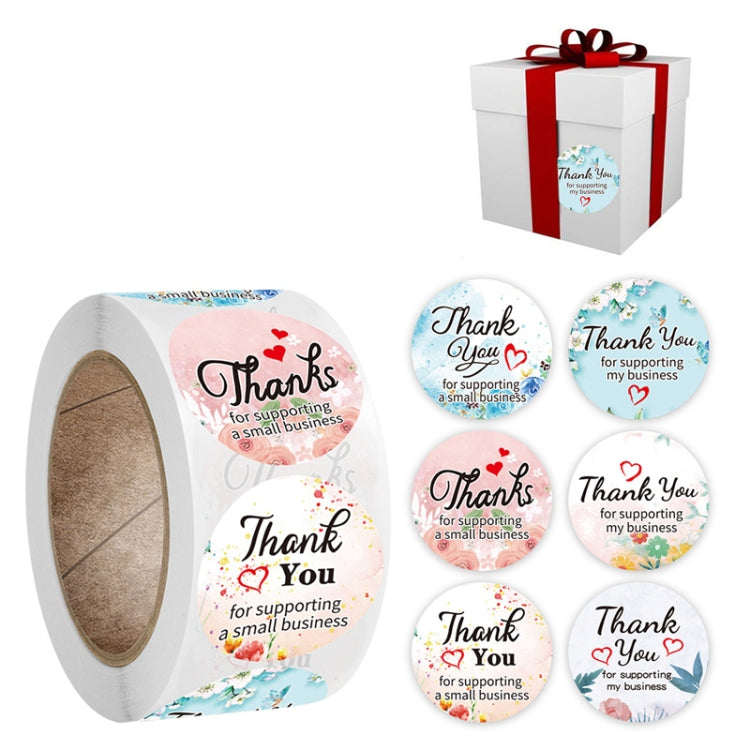 10 adesivi per cancelleria con etichetta regalo CrosFloral di ringraziamento, A-102 Sticker