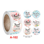 10 adesivi per cancelleria con etichetta regalo CrosFloral di ringraziamento, A-102 Sticker