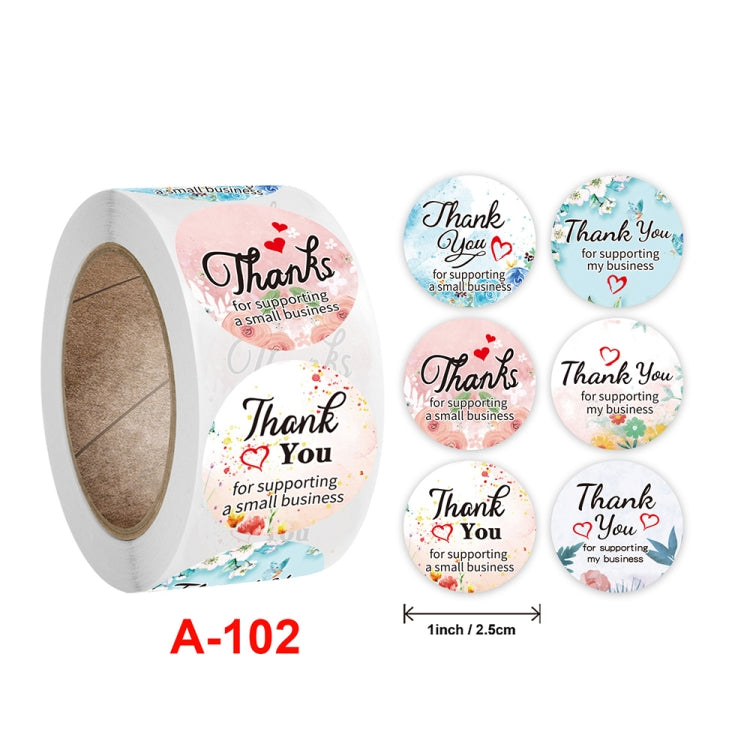 10 adesivi per cancelleria con etichetta regalo CrosFloral di ringraziamento, A-102 Sticker