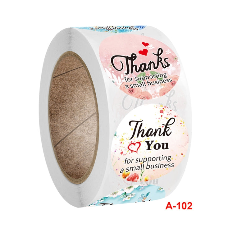 10 adesivi per cancelleria con etichetta regalo CrosFloral di ringraziamento, A-102 Sticker