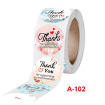 10 adesivi per cancelleria con etichetta regalo CrosFloral di ringraziamento, A-102 Sticker