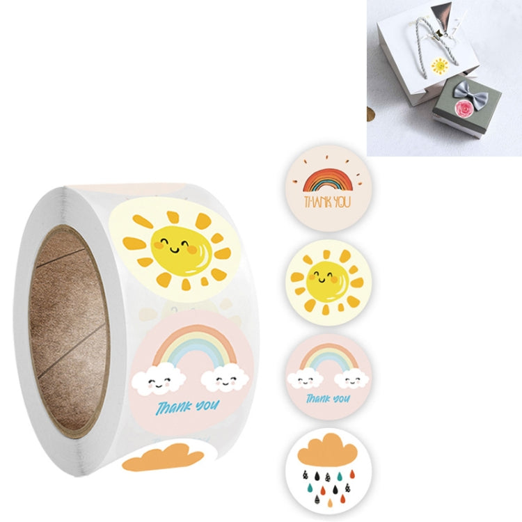 Etichetta fatta a mano per le vacanze con adesivi floreali rotondi da 10 pezzi, A-168 Sticker